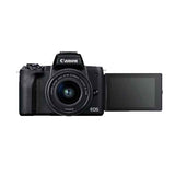 Canon EOS M50 Mark II Mirrorless Camera with 15-45mm Lens (Black)