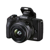 Canon EOS M50 Mark II Mirrorless Camera with 15-45mm Lens (Black)