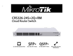 Mikrotik CRS326-24S+2Q+RM 2 x 40 Gbps QSFP+ ports and 24 x 10 Gbps SFP+ ports