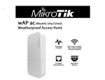 MikroTik - RBWAPG-5HACT2HND-US - RouterBOARD wAP ac with 720MHz CPU, 64MB RAM, 1x Gbit LAN, 2.4GHz 802.11b/g/n Dual