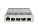 MikroTik 5-Port Desktop Switch, 1 Gigabit Ethernet Port, 4 SFP+ 10Gbps Ports (CRS305-1G-4S+IN)