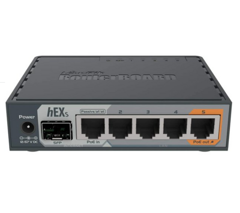 MikroTik hEX S Gigabit Ethernet Router with SFP Port (RB760iGS)