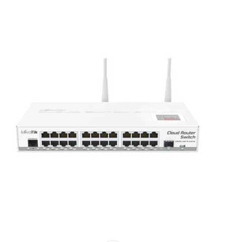 Mikrotik CRS125-24G-1S-2HnD-IN, Cloud Router Gigabit Switch, Fully manageable Layer 3, 24x 10/100/1000, 1000mW Wireless