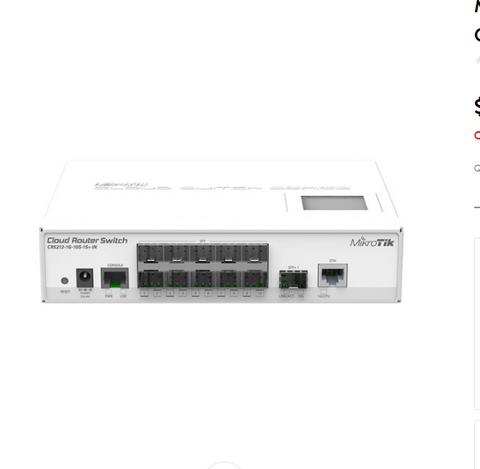 Mikrotik CRS212-1G-10S-1S+IN Layer 3 Cloud Router Gigabit Switch OSL5