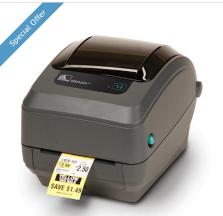 Zebra GK420t - Compact Thermal Transfer Desktop Label Printer