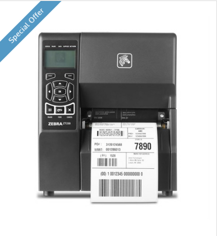 Zebra ZT230 Metal Framed Industrial Label Printer